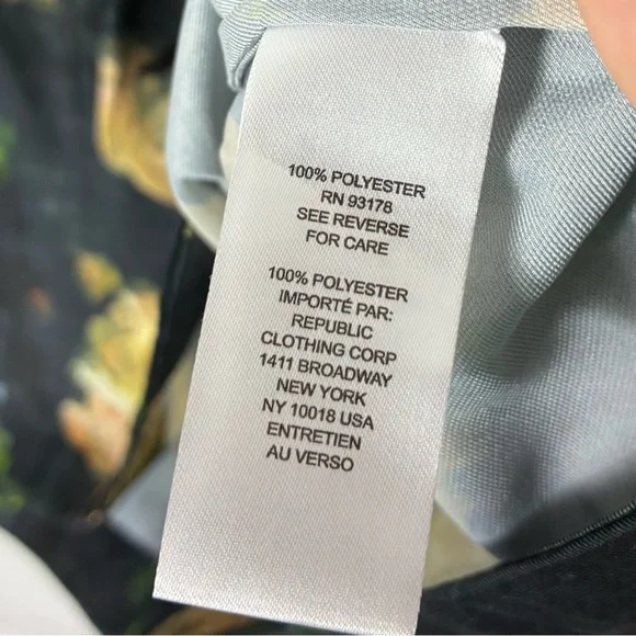 Nwot Tahari Floral Blouse 3X Plus Size Short Sleeve Boho Retro Summer Coastal - Picture 6 of 7